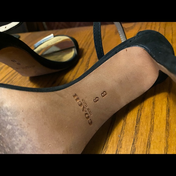 Coach black velvet heels - Picture 4 of 7